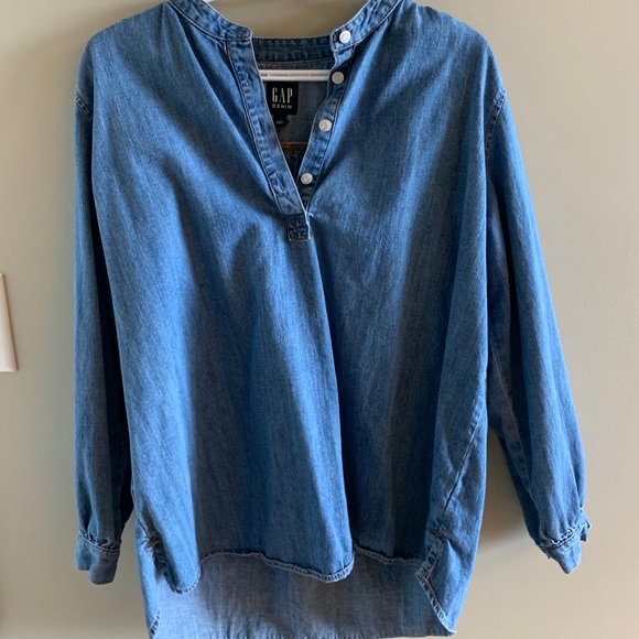 GAP DENIM BLOUSE - Picture 2 of 5